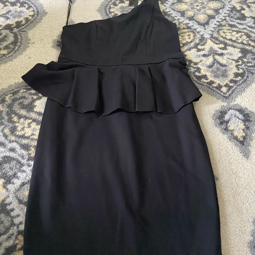 All black one shoulder dress from Torrid. Brand new w/tags